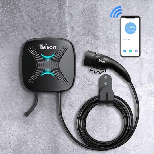 Stacja ładowania firmy TEISON 22 kW, z kablem 4m, T2, z aplikacją na telefon