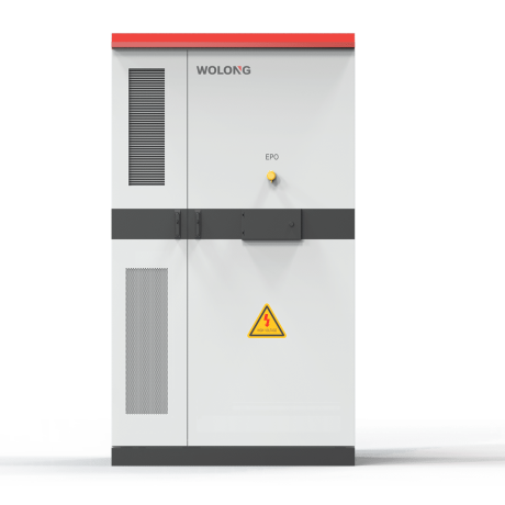 Magazyn energii elektrycznej z elementów modułowych o pojemności 241 kWh, mocy 100kW