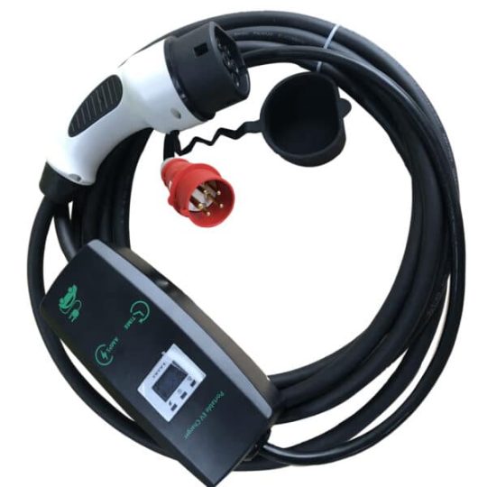 Przenośna ładowarka firmy KHONS, 11kW, 3x16A, kabel 5m, T2 - obrazek 3