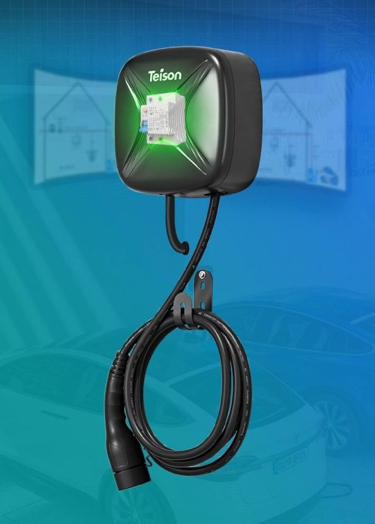 Stacja ładowania firmy TEISON 22 kW, z kablem 4m, T2, z aplikacją na telefon - obrazek 2