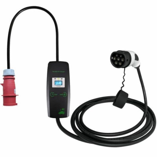 Przenośna ładowarka firmy KHONS, 11kW, 3x16A, kabel 5m, T2 - obrazek 2