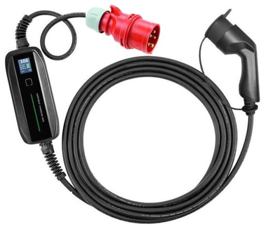 Przenośna ładowarka firmy KHONS, 22kW, kabel 5m, T2, App, Wifi, Bluetooth - obrazek 9